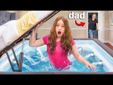I Built a SECRET HOT TUB In My Bedroom thumbnail