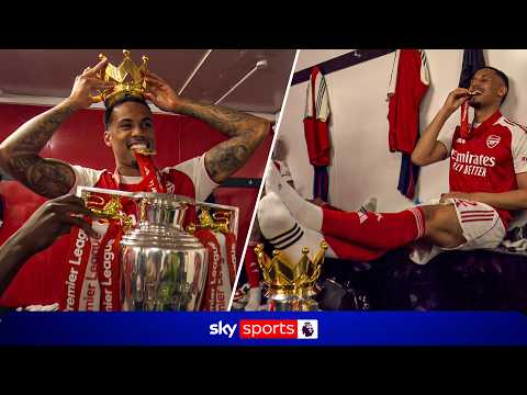 Inside the Arsenal dressing room trophy celebrations! 🏆 thumbnail
