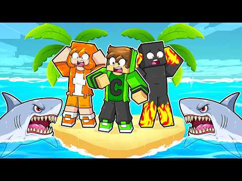 CADRES CAIU EM UMA ILHA DESERTA NO MINECRAFT thumbnail