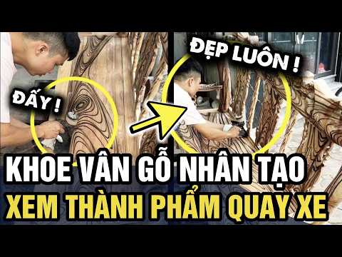 Vẽ VÂN GỖ cho bộ sofa nhìn GIẢ TẠO nhưng lúc hoàn thiện thì 'CŨNG KO KHÁC MẤY' | Tin 3 Phút thumbnail