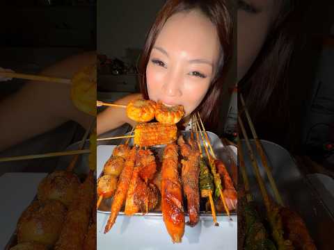MUKBANG SATE CINA 🤤🍡 #mukbang #makanan #sate #videomakan thumbnail