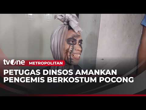 Pengemis Berkostum Pocong Diamankan Petugas Dinsos | Metropolitan thumbnail