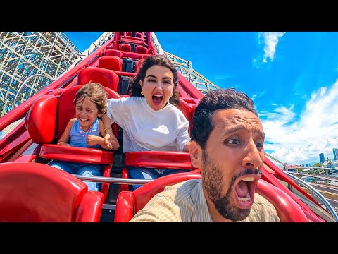 قررنا نجرب أقوى قطار الموت في استراليا | متنا رعب !! AU thumbnail
