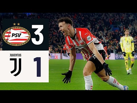 PSV vs Juventus 3-1 (3-3 Aggregate) | Late Drama in Champions League Knockouts! | UCL 2025 4K thumbnail