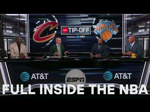 FULL INSIDE THE NBA | Chuck & Shaq predicts Knicks beat Cavs in Game 1 and Spurs beat OKC in Game 2 thumbnail