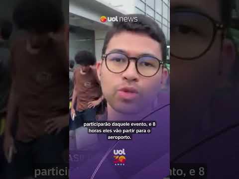 Seleção Brasileira se prepara para embarcar para a Copa do Mundo com aglomeração na porta do hotel thumbnail