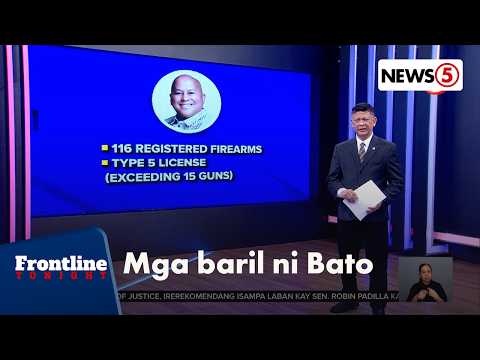 News5 ExplainED: 116 registered firearms ni Sen. Bato dela Rosa | Frontline Tonight thumbnail