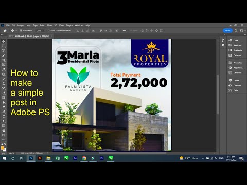 HOW TO  MAKE A POST IN ADOBEPHOTOSHOP thumbnail