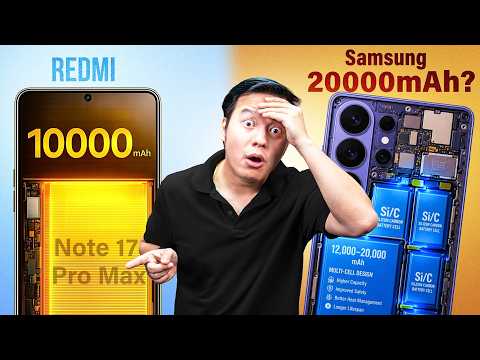 Redmi Note 17 Pro Max 10000mAh😲, Samsung 20,000mAh Phone?  Oneplus Nord CE6 India launch? & More thumbnail