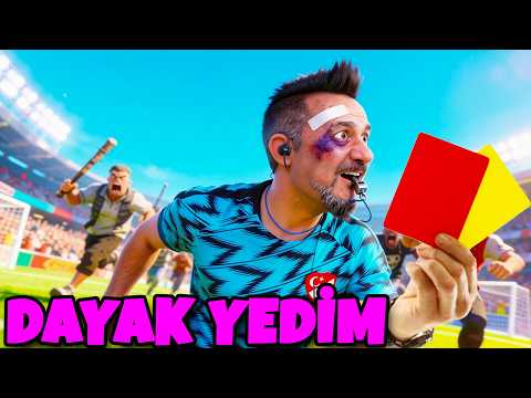 TARAFTARDAN DAYAK YEDİM!| REFEREE SİMULATOR MOBİLE OYNUYORUZ thumbnail