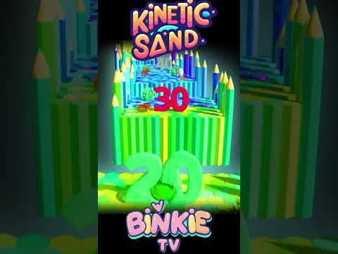 ⭐🔢 Bowling Ball Rolls Through Kinetic Sand Numbers Learning Fun | Binkie TV thumbnail