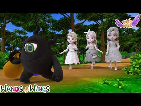 Princess Color Adventure 🌈| Lost our Colors + Mermaid Rescue | Nursery Rhyme | Wands And Wings thumbnail