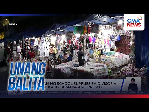 Bentahan ng school supplies sa Divisoria, matumal kahit bumaba ang presyo | Unang Hirit thumbnail