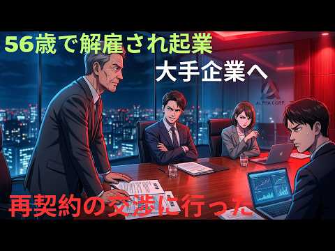 【アニメ】56歳で解雇され起業大手企業へアルファ株式会社 契約書 再契約のに行った thumbnail
