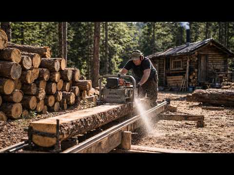 Man Builds Amazing STONES and LOGS House In the Forest | Start to Finish @lesnoy_craft8607 thumbnail