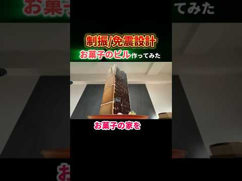 建築学科の知人と本気で制振/免震設計のお菓子の家を作ってみた thumbnail