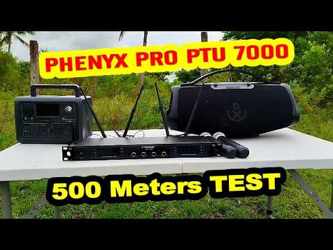 Outdoor Test PHENYX PRO PTU 7000 4 Channel Wireless Microphone thumbnail
