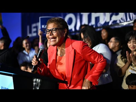 Karen Bass advances to November runoff in LA mayoral race thumbnail
