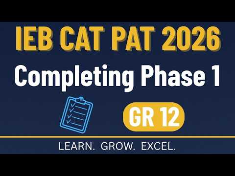 Grade 12 PAT | Phase 1 Complete Walkthrough | IEB thumbnail