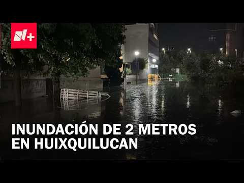 Autoridades usan lancha para ayudar a vecinos de Hacienda de las Golondrinas, en Huixquilucan thumbnail