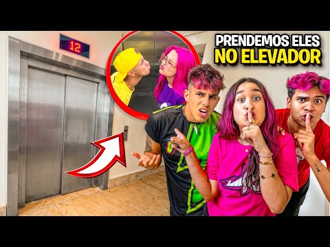 PRENDEMOS O LEOZIN E A KATLEN NO ELEVADOR *Teve beijo ? thumbnail