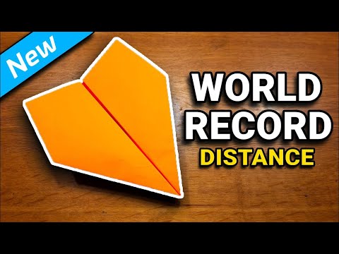 How To Make The WORLD RECORD PAPER AIRPLANE for Distance thumbnail