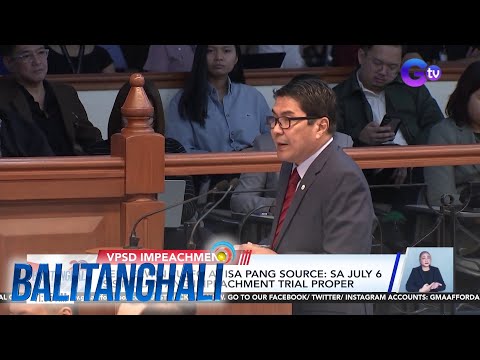 VPSD Impeachment | Balitanghali thumbnail