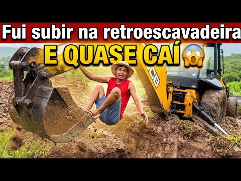 Por pouco não cai da retroescavadeira ? thumbnail