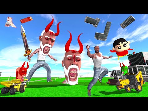 Big Head Devil Dada Ji Attack Franklin City in Indian Bike Driving 3d: thumbnail