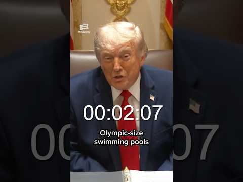Trump spends nearly 10 MINUTES of Cabinet meeting on "Reflecting Lake" thumbnail
