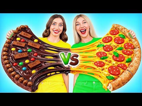 Desafío De Comida Real vs. De Comida Chocolate | Divertida Batalla en la Cocina Multi DO Challenge thumbnail