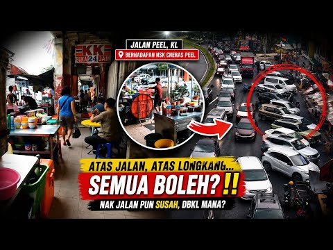 MANA PIHAK DBKL❓GERAI DIDAKWA SELAMBA KUASAI JALAN, LALUAN PEJALAN KAKI DI JALAN PEEL‼️  thumbnail