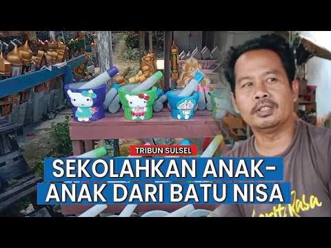 Menghidupi Keluarga dari Batu Alam, Warga Tampung Cinae Barru Raup Rezeki dari Kerajinan Nisan thumbnail