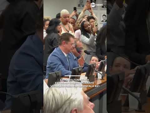 Erika Hilton ataca extrema-direita durante votação para fim da escala 6x1 | #SBTNews thumbnail