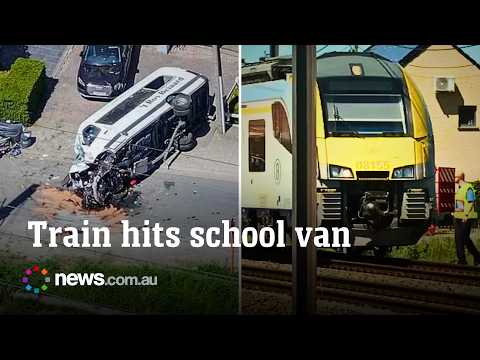 Horror rail crossing crash kills special needs students in Belgium thumbnail