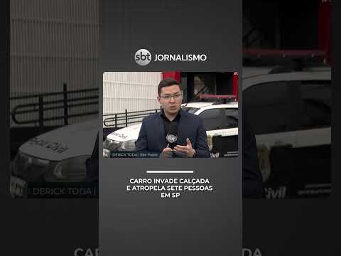 Carro invade calçada e atropela sete pessoas na zona norte de SP thumbnail