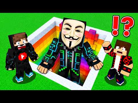 ماين كرافت : اكتشفت حفرة رينبو الهكـر الخطيرة !!؟ 🔥😱 thumbnail