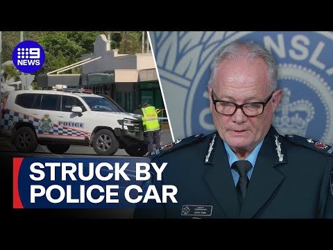 Pedestrian struck and killed by police car in Cairns | 9 News Australia thumbnail