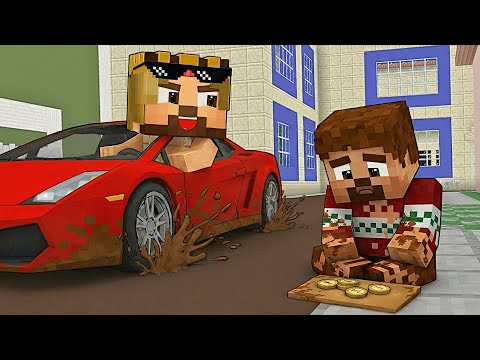 DİLENCİ ARDA VS MİLYONER RÜZGAR! 😱 - Minecraft thumbnail