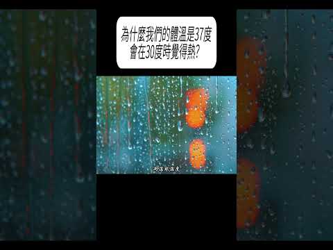 為什麼我們的體溫是37度，會在30度時覺得熱？#科普 #漲知識 thumbnail