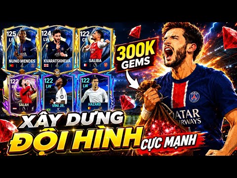 Thử Thách Phá 300k Gems Biến Đội Hình Cùi Bắp Thành Siêu VIP Trong FC Mobile  | Ntgzz thumbnail
