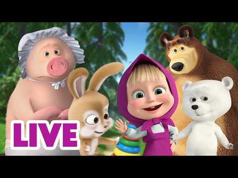 🔴 AO VIVO 👱♀️🐻 Masha e o Urso 🍿 Os melhores episódios das temporadas 5 e 6 🎬 Masha and the Bear thumbnail