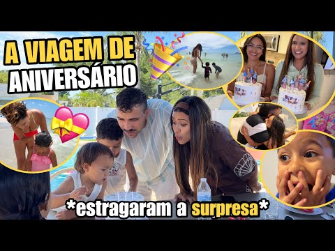 VIAGEM DE ANIVERSÁRIO BEM LOUCA! ESTRAGARAM A SURPRESA! *PRAIA + PISCINA* 💖😱🌊☀️ thumbnail