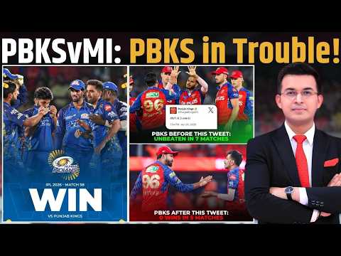 PBKS vs MI : Tilak Varma Slams Heroic 75 Not Out, MI Win; PBKS Lose 5th Game In A Row ! thumbnail