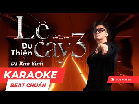 Karaoke | LỆ CAY 3 (Kim Bình Remix) - Du Thiên x Phạm Bảo Nam | Beat Chuẩn thumbnail