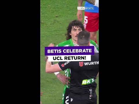 Scenes as Real Betis celebrate their long-awaited return to the Champions League! ? #UCL #laliga thumbnail