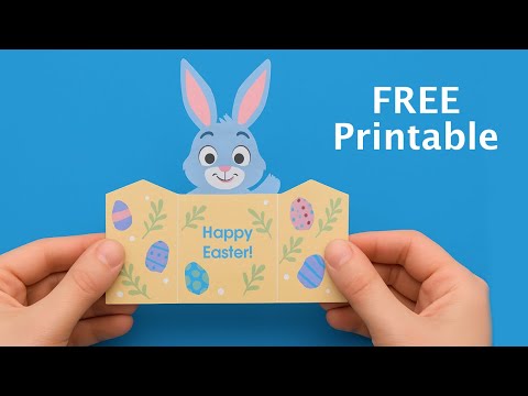 DIY Easter Bunny Craft with Free Printable | Print at Home with Epson EcoTank thumbnail
