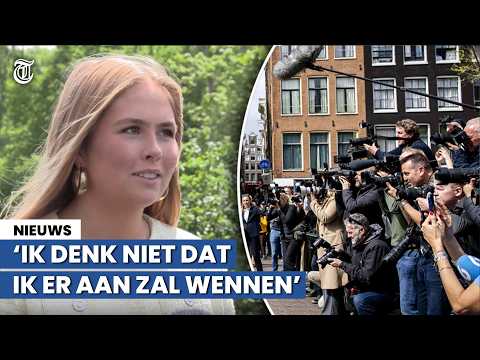 Prinses Amalia over ‘muur van pers’ tijdens bezoek Amsterdam: ‘Behoorlijk intimiderend’ thumbnail