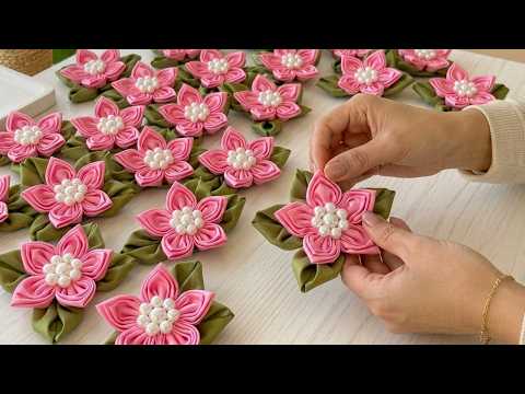 Turn Old Fabric Into Beautiful Flowers! 🌸Amazing Flower Craft - DIY Tutorial thumbnail