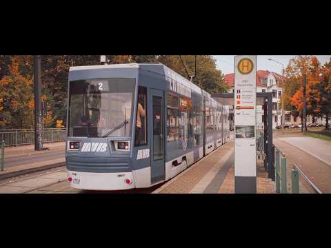 Germany, Magdeburg, tram 2 ride from Schleswiger Straße to  AMO Steubenallee thumbnail